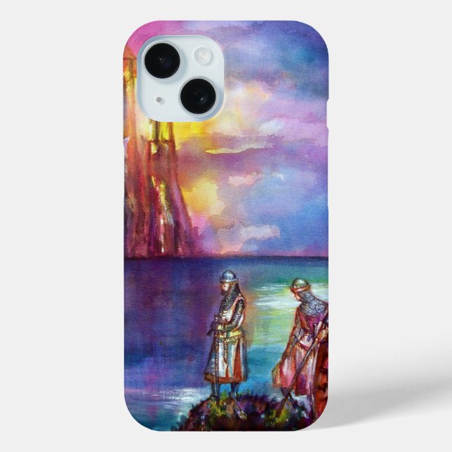 PENDRAGON Mediaeval Knights,Lake Sunset,Fantasy Case-Mate iPhone Case (Back)