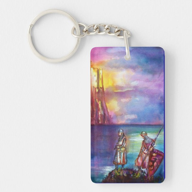PENDRAGON Mediaeval Knights,Lake Sunset,Fantasy Key Ring (Front)