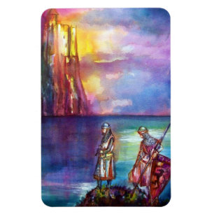 PENDRAGON Mediaeval Knights,Lake Sunset,Fantasy Magnet