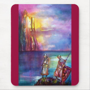 PENDRAGON Mediaeval Knights,Lake Sunset,Fantasy Mouse Pad