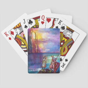 PENDRAGON Mediaeval Knights,Lake Sunset,Fantasy Playing Cards