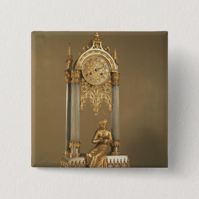 Pendule de Paris, c.1830 15 Cm Square Badge (Front)
