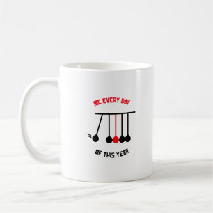 pendulum ball game coffee mug