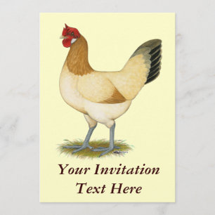 Penedesenca:  Wheaten Hen Invitation