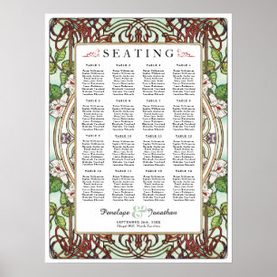 PENELOPE 01 A - Wedding Seating Chart - Medium