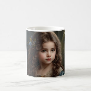Penelope A Gorgeous Little Girl in Blue Coffee Mug