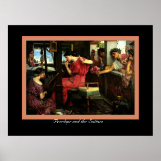 Penelope and the Suitors Poster