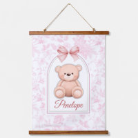 Penelope | Custom Pink Teddy Bear Nursery Design 
