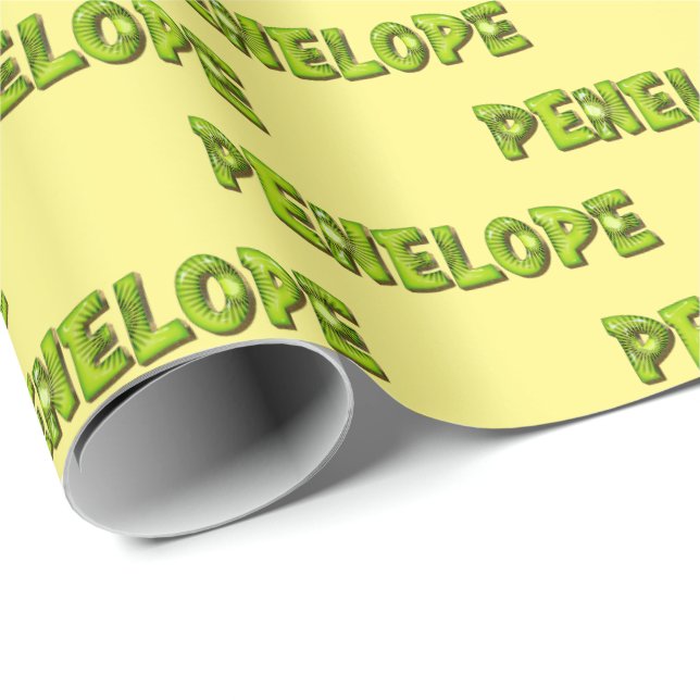 Penelope Kiwi Fruit Gift Wrap Gift Wrapping Paper (Roll Corner)