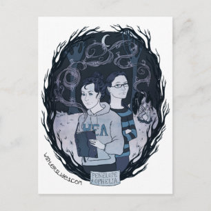 "Penelope & Ophelia" Postcard - Winter Slides