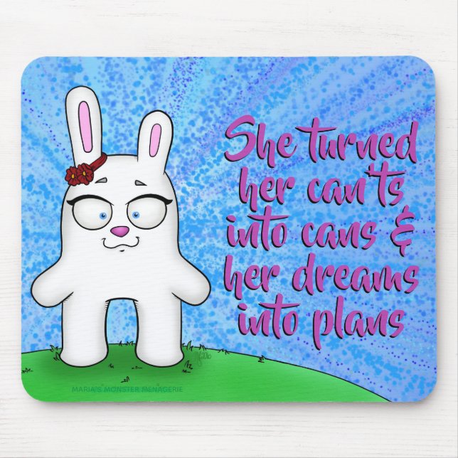Penelope the Bunny, w/quote mousepad (Front)