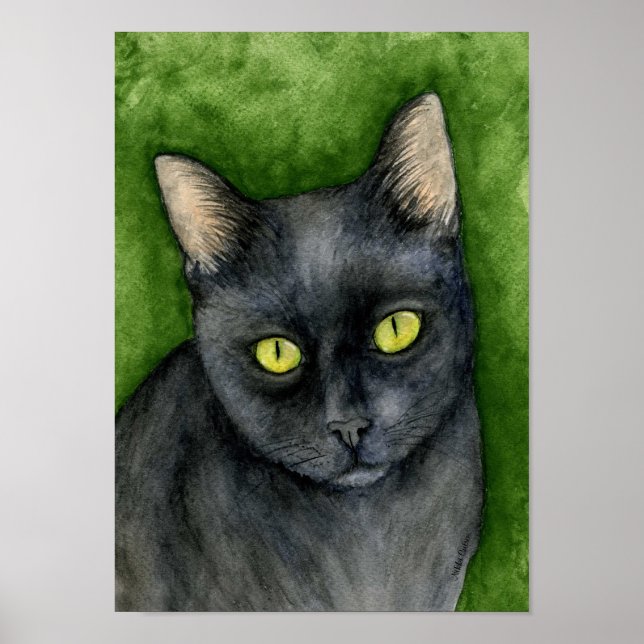 Penelope - The Lucky Black Cat Print (Front)