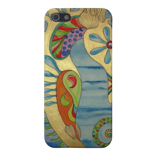 Penelope the Seahorse.jpg iPhone Case (Back)