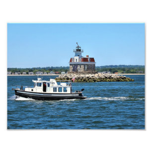Penfield Reef Lighthouse, Connecticut Photo Print