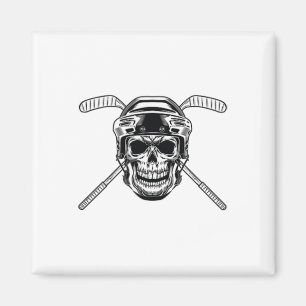 Penger Instructions Press Em Here Biker And Hockey Magnet
