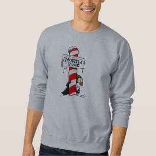 Pengiun at north pole sweatshirt