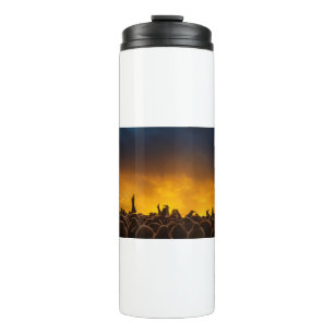 Pengiuns at Sunset Thermal Tumbler