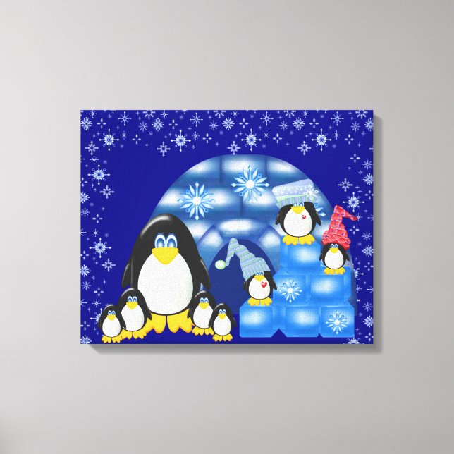 Penguin2 Wrapped Canvas (Front)
