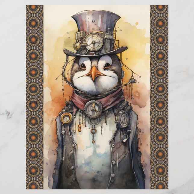 Penguin 1c Steampunk (Back)
