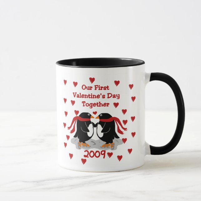 Penguin 1st Valentines Day 2009 Mug (Right)