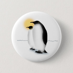 Penguin 6 Cm Round Badge