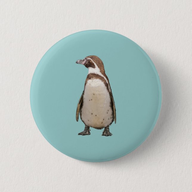 Penguin 6 Cm Round Badge (Front)