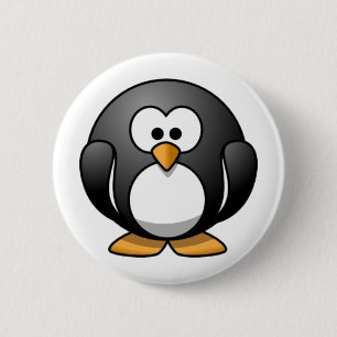 Penguin 6 Cm Round Badge