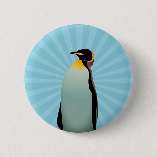 Penguin 6 Cm Round Badge (Front)