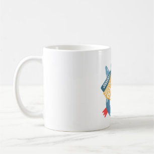 Penguin accordion coffee mug