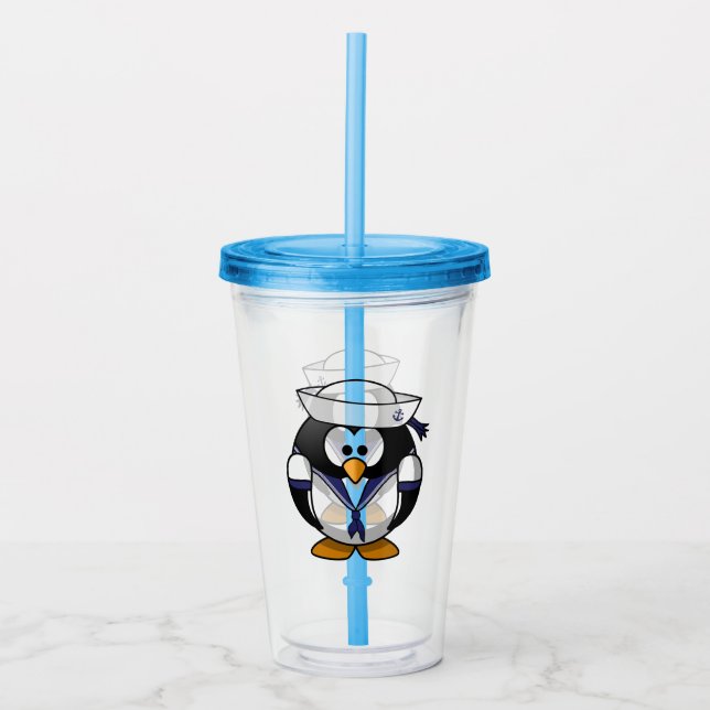 Penguin Acrylic Tumbler (Front)