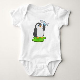 Penguin Airplane Baby Bodysuit