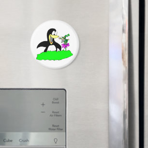 Penguin and Leprechaun Magnet