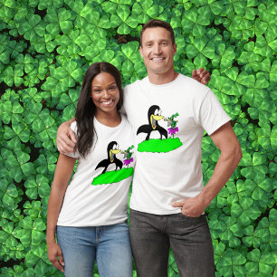 Penguin and Leprechaun Unisex T-Shirt