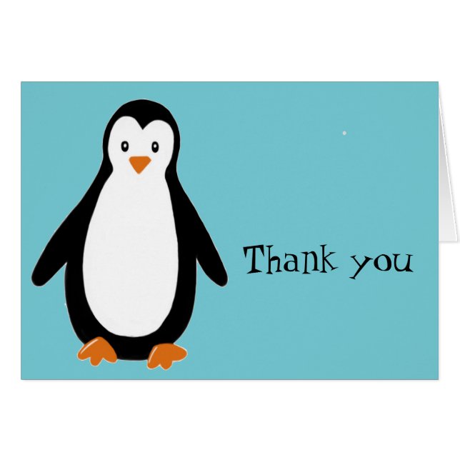 Penguin and popsicle, thank you (Front Horizontal)