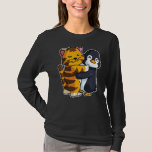 Penguin And Tiger Cute Animals For Women Animal Hu T-Shirt