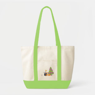 Penguin Angel Christmas Tote Bag