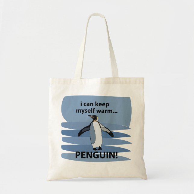 Penguin Animal Cute Funny  Tote Bag (Front)