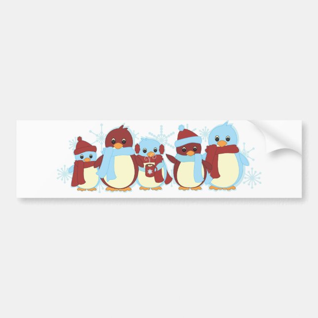Penguin Around Bumper Sticker (Front)
