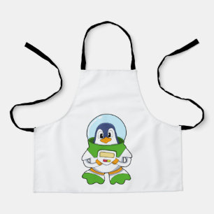 Penguin as Astronaut with Costume Apron