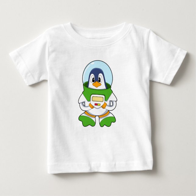 Penguin as Astronaut with Costume Baby T-Shirt (Front)