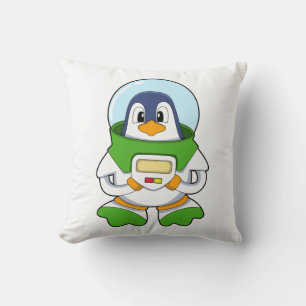 Penguin as Astronaut with Costume Cushion