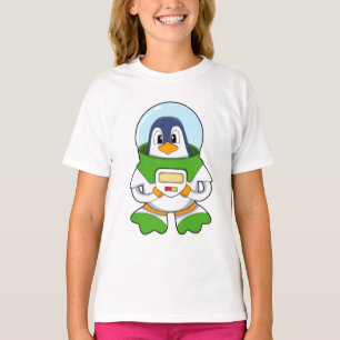 Penguin as Astronaut with Costume T-Shirt