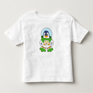 Penguin as Astronaut with Costume Toddler T-Shirt