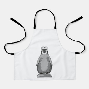 Penguin as Chess piece King Apron