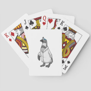 Penguin as Doctor with Doctor's coat Playing Cards