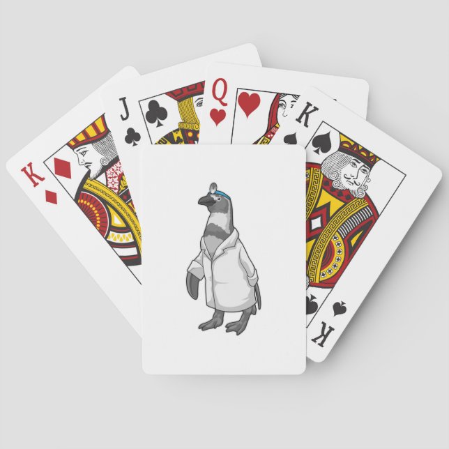Penguin as Doctor with Doctor's coat Playing Cards (Back)