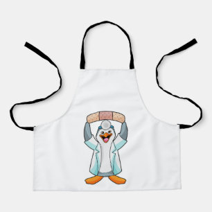 Penguin as Doctor with Plaster Apron