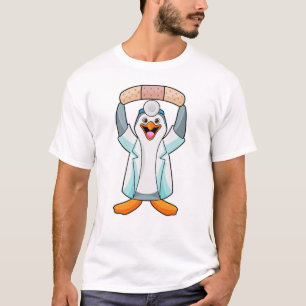 Penguin as Doctor with Plaster T-Shirt
