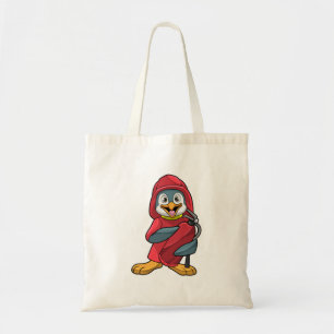 Penguin as Firefighter with Extinguisher Tote Bag