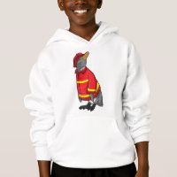 Penguin as Firefighter with Helmet